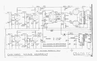 Carlsbro CS60 BTC schematic circuit diagram